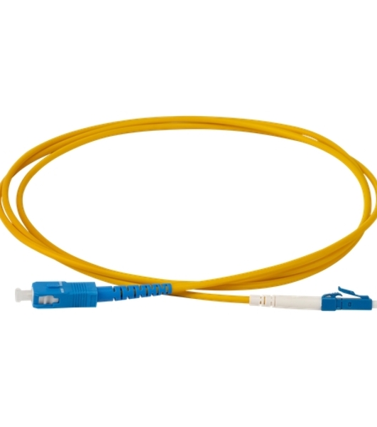 Патч-корд оптический LANMASTER, дуплексный, LC/PC-SC/PC, OM3, LSZH, 2.0 м