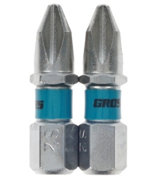 Набор бит Gross 11351 РН2x25, сталь S2, 2 шт