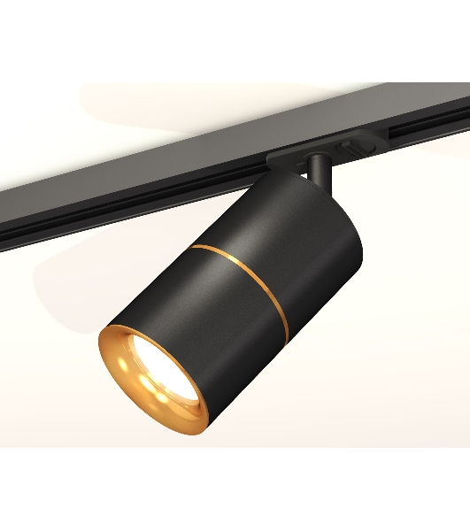 Светильник Ambrella light XT7402031 SBK/PYG черный песок/золото желтое полированное MR16 GU5.3
