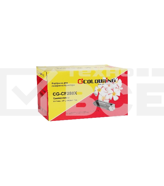 Картридж лазерный Colouring CG-CF280X черный (6900 стр.) для принтеров HP LaserJet Pro 400/M401/425