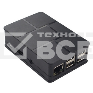 Корпус ACD RA186 Black ABS Plastic Case Brick style w/ Camera cable hole for Raspberry Pi 3