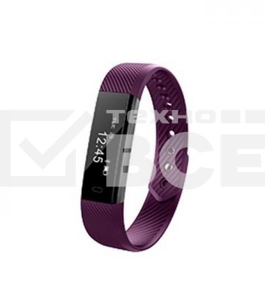 Смарт-браслет Lime 115 Purple Шагомер, Подсчет калорий, Часы, Будильник, Пурпурный ремешок