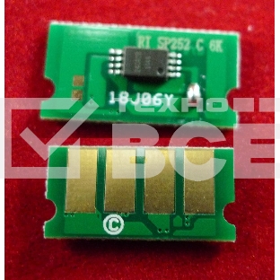 Чип ELP для Ricoh Aficio SP C252Dn/C252Sf/C262Dnw/C262Sf Cyan 6K (SPC252HE)