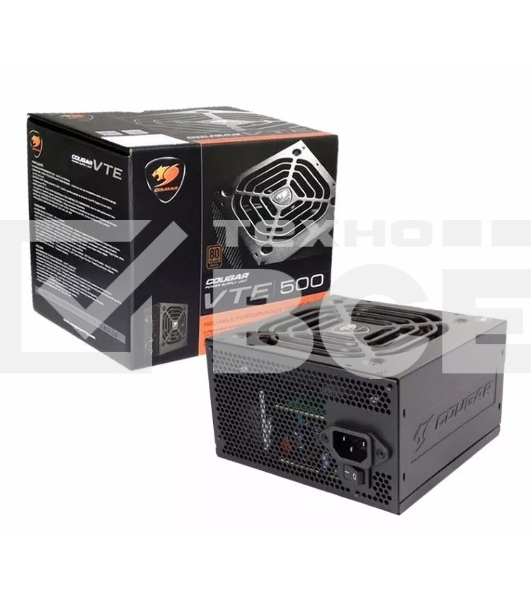Блок питания Cougar CGR BS-500R, 500Вт BULK, 80 Plus Bronze, 120мм, черный