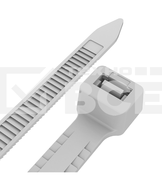 Хомут-стяжкa нейлоновая с тройным замком Rexant 250x3,6 мм, белая, упаковка 100 шт.