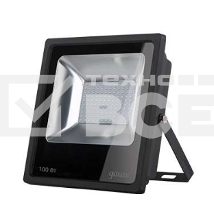 Прожектор светодиодный LED 100Вт IP65 6500К черный Gauss 613100100