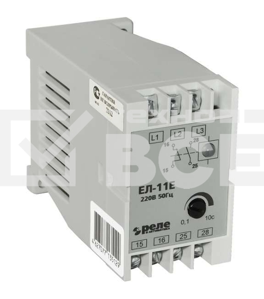 Реле контроля фаз ЕЛ-11Е 380В 50Гц Реле и Автоматика A8222-77135136