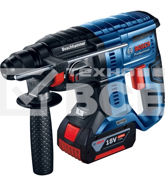 Перфоратор Bosch GBH 180-LI BL Set патрон:SDS-plus уд.:2Дж аккум. (кейс в комплекте)