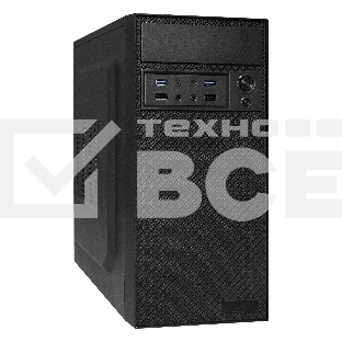 Компьютерный корпус Minitower ExeGate BAA-109U2-AAA400 (mATX, AAA400 8см, 2*USB+2*USB3.0, аудио, черный)