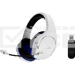 Наушники с микрофоном HyperX Cloud Stinger Core белый/голубой накладные Radio оголовье (4P5J1AA), фото3