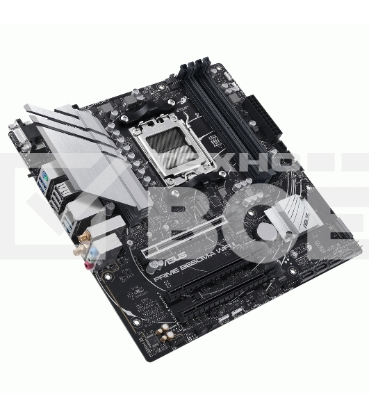 Материнская плата ASUS PRIME B650M-A WIFI II, AM5, AMD B650, 4xDDR5, 4xSATA, 2xM.2, 1xPCI-E 4.0 x16, 2xPCI-E 4.0 x1, 1xHDMI, 1xDP, 1xVGA, 1x 2.5Gb LAN, 2xUSB-A 3.2 Gen 2, 2xUSB-A 3.2 Gen 1, 4xUSB-A 2.0, 3x3.5 мм, 7.1, Micro-ATX