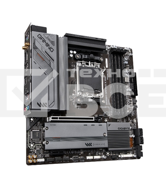 Материнская плата Gigabyte B650M GAMING X AX, AM5, AMD B650, 4xDDR5, 4xSATA, 3xM.2, 1xPCI-E 4.0 x16, 2xPCI-E 4.0 x1, 3xUSB-A 3.2 Gen 1, 1xUSB-C 3.2 Gen 2, 1x 2.5Gb LAN, 3x3.5 мм, 7.1, Micro-ATX