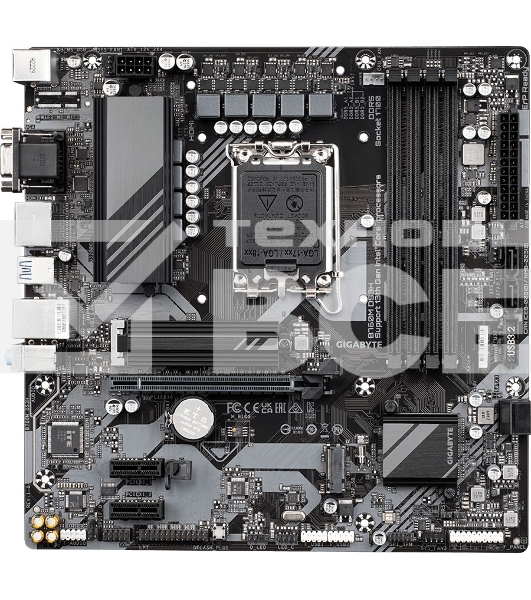 Материнская плата Gigabyte B760M DS3H, LGA 1700, Intel B760, 4xDDR5, 4xSATA, 2xM.2, 1xPCIe 4.0 x16, 2xPCIe x1, 1xHDMI, 1xVGA, 2xDP, 1x 2.5Gb LAN, 3xUSB-A 3.2 Gen 1, 1xUSB-C 3.2 Gen 2, 2xUSB-A 2.0, 3x3.5 мм, 7.1, mATX