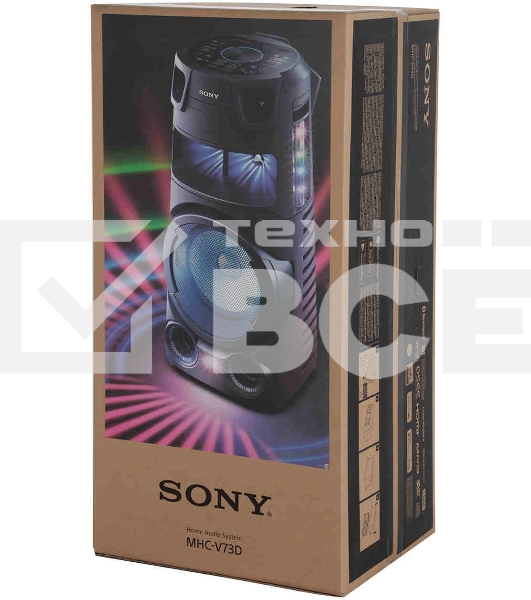 Минисистема Sony MHC-V73D черный CD CDRW DVD DVDRW FM USB BT