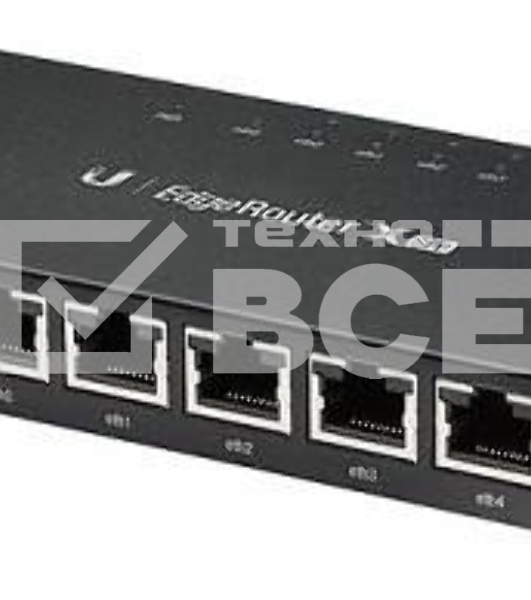 Сетевое оборудование UBIQUITI ER-X-SFP Маршрутизатор 5x Ethernet, 1x SFP, раздача PoE