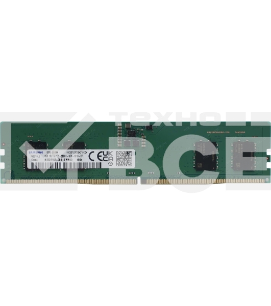 Оперативная память Samsung M323R1Gb4DB0-CWM, DDR5, 8Gb (1x8 Gb), 5600 MHz, CL40, DIMM