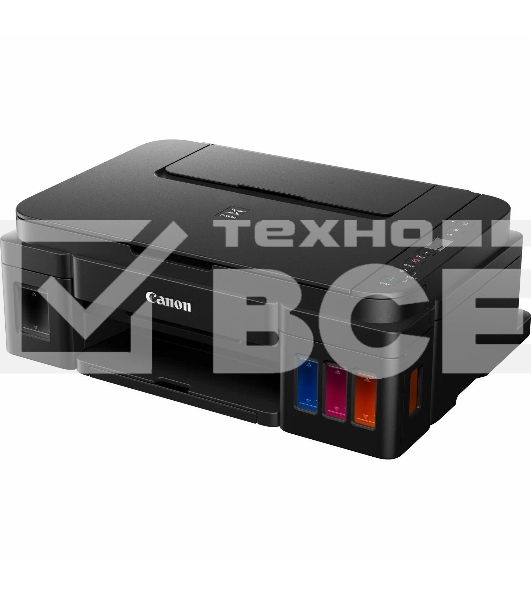 МФУ струйный Canon PIXMA G3410 (2315C009), A4, цветное, печ. 8.8 стр/мин (ч/б) 5 стр/мин (цвет), скан. до 19 стр/мин., 4800x1200 dpi (принтер) 1200х600 dpi (сканер), USB, Wi-Fi