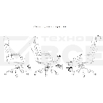 Кресло руководителя Бюрократ _VEGA черный кожа крестов. алюминий, фото26