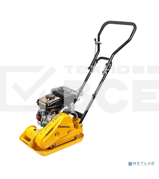 Виброплита бензиновая CHAMPION PC5332F 43,7кг8,2кН49,5*32см20см1,65кВт