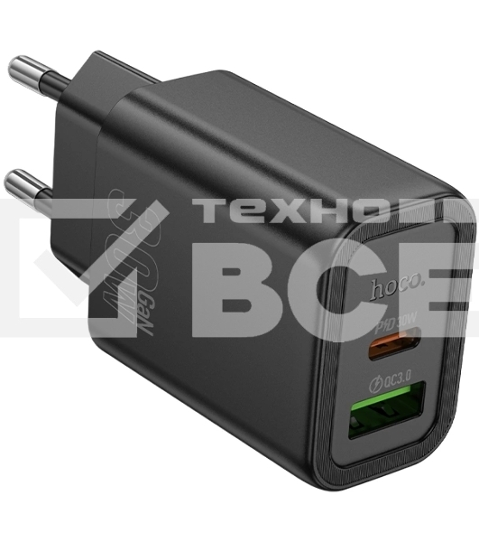 Сетевое зарядное устройство Hoco Gentle PD30W+QC3.0 30W 3A (PD+QC) (44358)