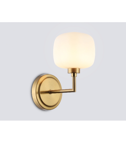 Настенный светильник Ambrella light LH53021 BS/FR латунь/белый матовый G9 max 40W 195*120*230