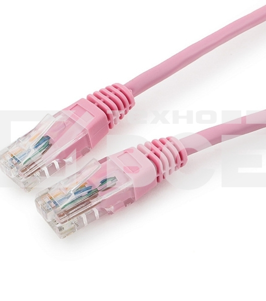 Патч-корд UTP Cablexpert кат.5e, 0.5м, литой, многожильный (розовый)