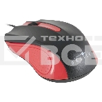 Мышь проводная Oklick 225M черный/красный, 1200 dpi, USB, кнопки - 3, фото4
