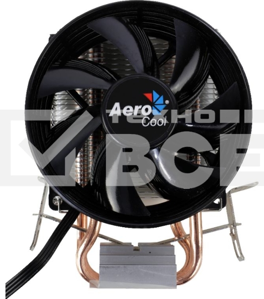 Кулер для процессора AeroCool / Formula Verkho 2 серебристый, 90 мм, алюминий/медь, 2000 об/мин, 25 дБ, 4 pin, 110 Вт, 125 мм
