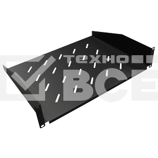 Полка фронтальная, глубина 300 мм, 2U, нагрузка - 60 кг