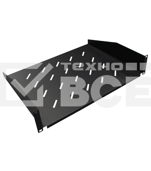 Полка фронтальная, глубина 300 мм, 2U, нагрузка - 60 кг