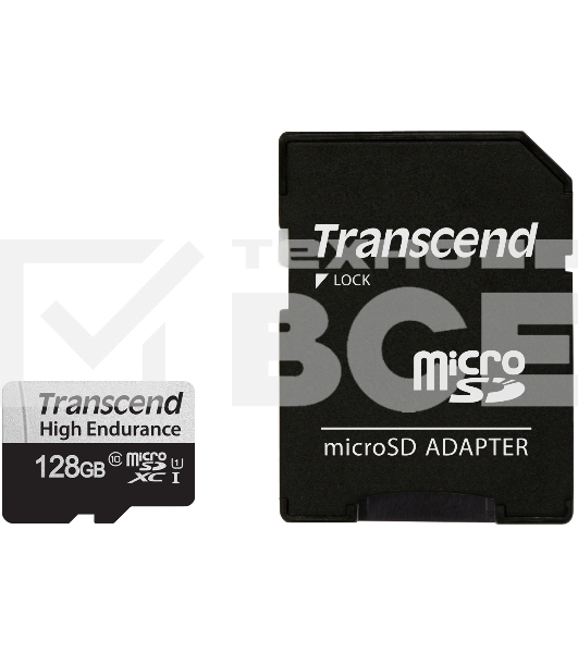 Карта памяти 128Gb microSD w/ adapter U1, High Endurance