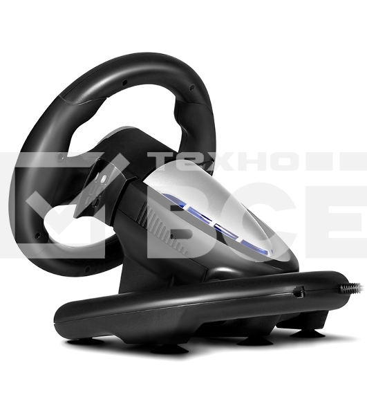 Руль SVEN GC-W500 (педали, вибро, скоба, лепестки, D-pad, 10 кл, резин. вставки, PC/Xinput)