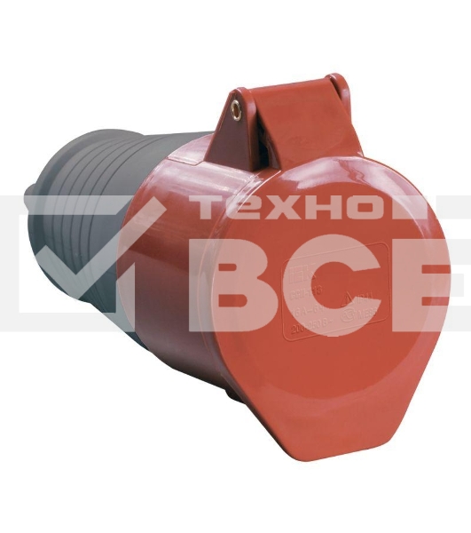 Розетка кабельная 16А 380В 3P+PЕ ССИ-214 IP44 ИЭК PSR22-016-4