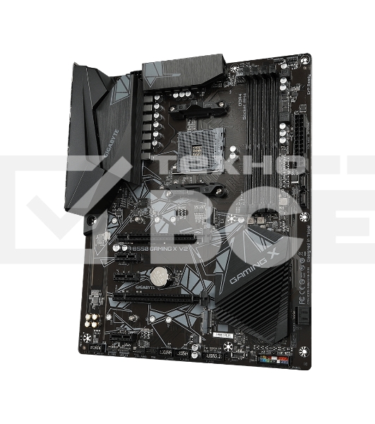 Материнская плата Gigabyte B550 GAMING X V2, AM4, AMD B550, 4xDDR4, 4xSATA, 2xM.2, 1xPCI-E 4.0 x16, 1xPCI-E 3.0 x2, 1xHDMI, 1xDVI-D, 1x 1Gb LAN, 1xUSB 3.2 Gen 2, 3xUSB 3.2 Gen 1, 2xUSB 2.0, 3x3.5 мм, 7.1, Standard-ATX