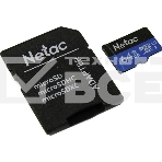Флеш карта microSDHC 64GB Netac P500 <NT02P500STN-064G-R> (с SD адаптером) 80MB/s, фото7