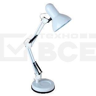 Светильник настольный Camelion KD-313 C01 белый 230V 60W, E27 13639