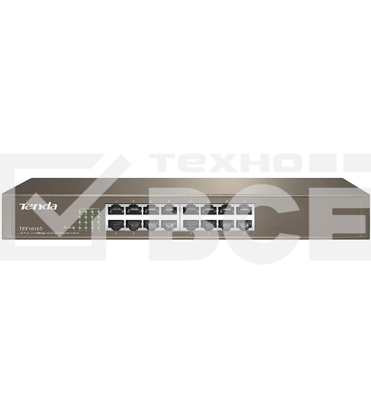 Коммутатор 16PORT 10/100M TEF1016D TENDA