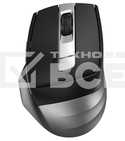 Мышь беспроводная A4Tech Fstyler FB35C серый/черный, 2000 dpi, радиоканал, Bluetooth, USB, кнопки - 6
