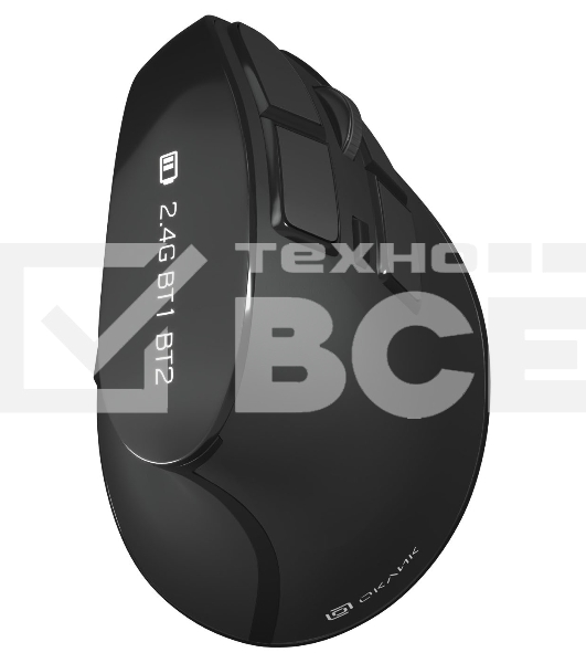 Мышь беспроводная Oklick 990MW черный, 2400 dpi, радиоканал, Bluetooth, USB, кнопки - 9