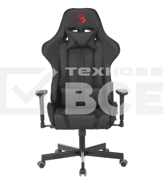 Кресло игровое A4Tech Bloody GC-600, черный, эко.кожа, крестовина металл