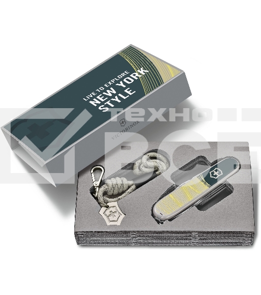 Нож перочинный Victorinox Companion New York Style (1.3909.E223) 91мм 16функц. зеленый с чехлом подар.коробка