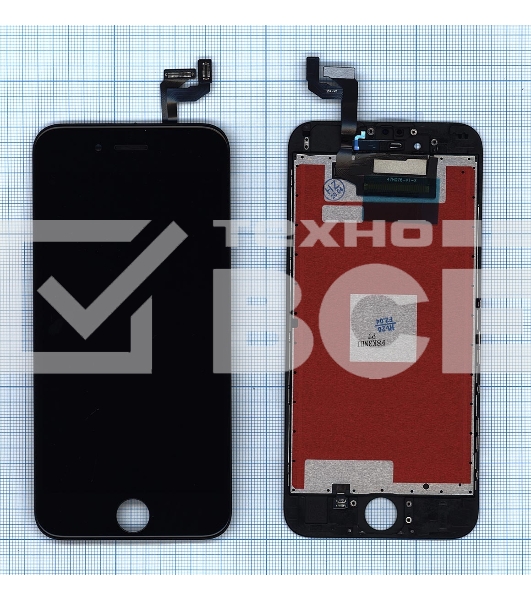Дисплей для Apple iPhone 6S в сборе с тачскрином (AAA), черный