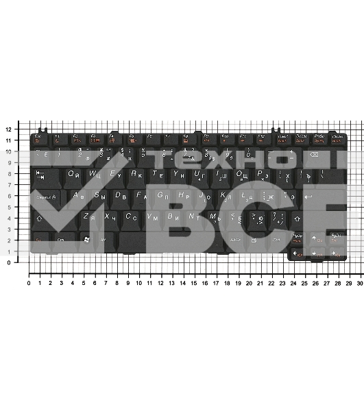 Клавиатура для ноутбука Lenovo Ideapad 3000 C100 C200 N100 N200 N220 N440 N500 V100 V200 Y500 черная