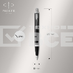 Набор ручек Parker IM Core FK221 (CW2093215) Black CT сталь нержавеющая подар.кор. ручка перьевая, ручка шариковая, фото4