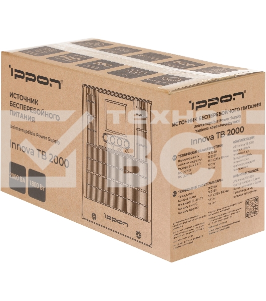 Источник бесперебойного питания Ippon Innova TB 2000 1800Вт 2000ВА черный