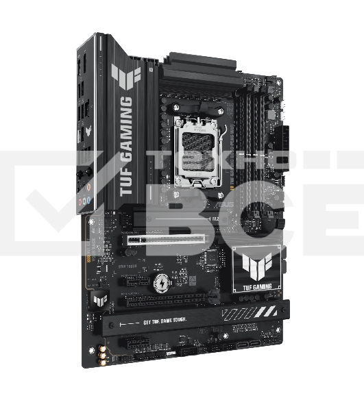 Материнская плата ASUS TUF GAMING B850-PLUS WIFI, Socket AM5, AMD B850, 4xDDR5, 4xSATA, 3xM.2, 1xPCIe 5.0 x16, 1xPCIe 4.0 x16, 2xPCIe 4.0 x1, 1xHDMI, 1xDP, 1x 2.5Gb LAN, Wi-Fi 7, 3xUSB-A 10Gbps, 4xUSB-A 5Gbps, 1xUSB-C 20Gbps, 2xUSB-A 2.0, 5x3.5 мм, 7.1, A