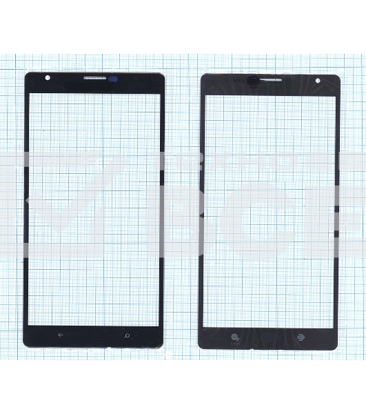 Стекло для Nokia Lumia 1520 черное