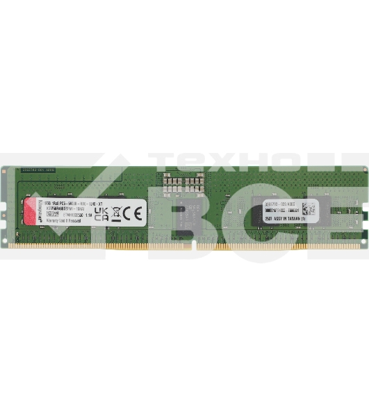 Оперативная память Kingston Server Premier, DDR5, 16GB (1x16GB), 5600MHz, CL46, DIMM, ECC