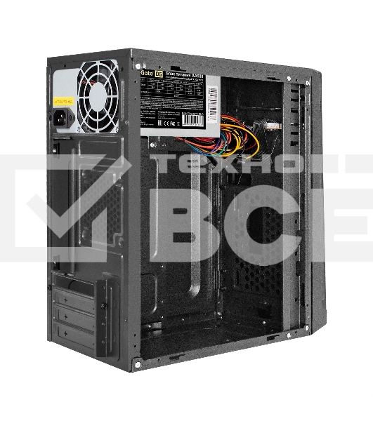 Компьютерный корпус Minitower ExeGate BAA-106-AA500 (mATX, БП AA500 с вент. 8см, 2хUSB, аудио, черный)
