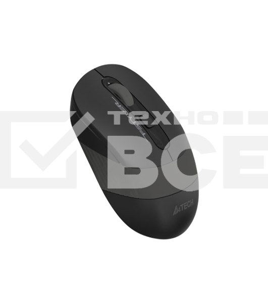 Мышь беспроводная A4Tech Fstyler FG10S черный/серый, 2000 dpi, радиоканал, USB, кнопки - 4